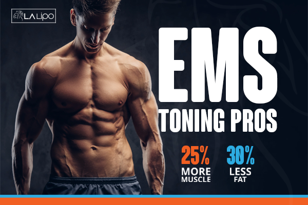 Image of man with sculpted stomach showing the fat loss and muscle gain of LA-EMS Body Sculpting Treatment Leighton Buzzard